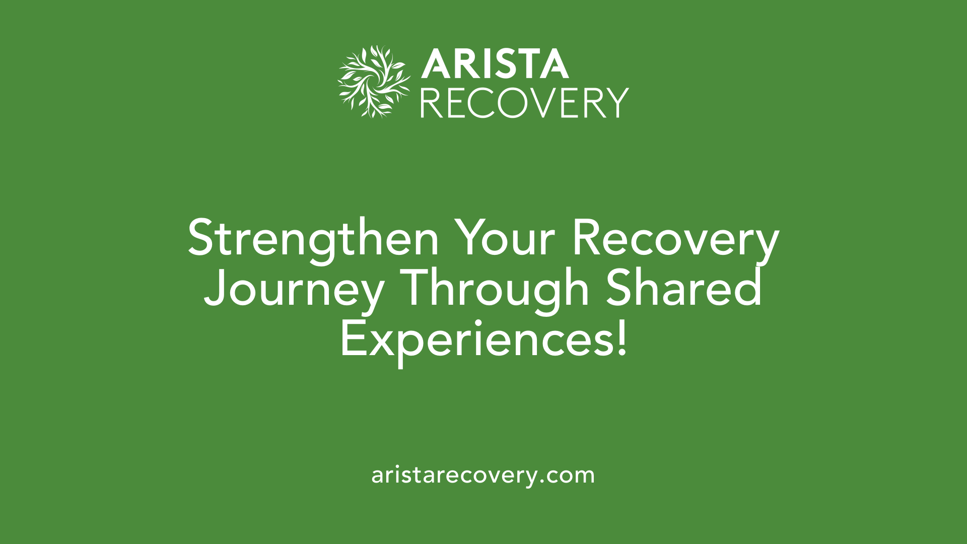 Strengthen Your Recovery Journey Through Shared Experiences!