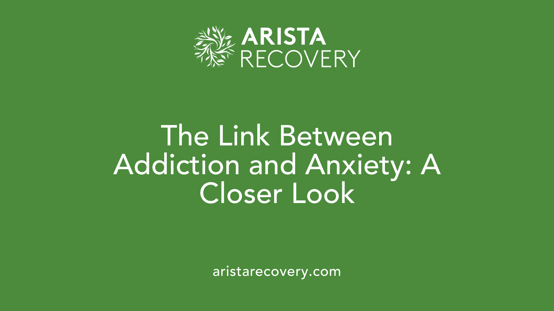 The Link Between Addiction and Anxiety: A Closer Look