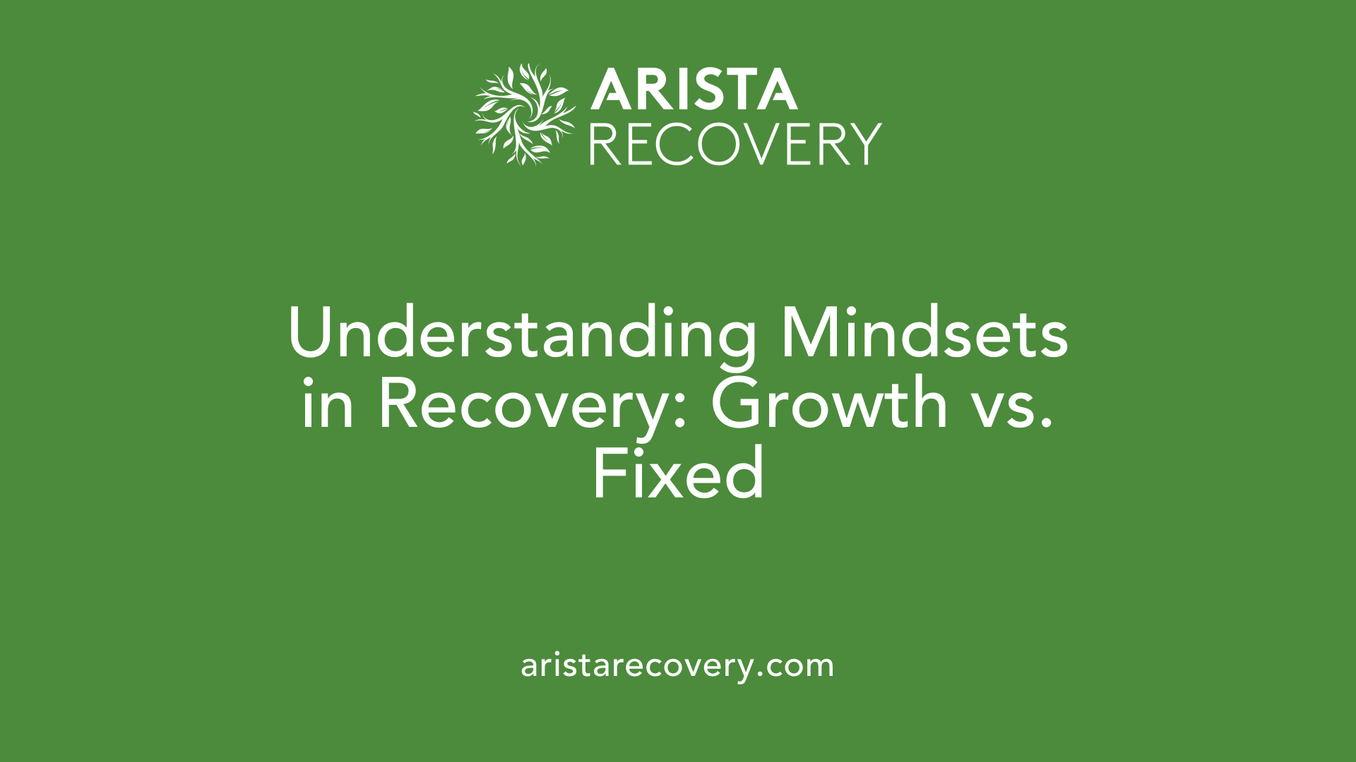 Understanding Mindsets in Recovery: Growth vs. Fixed