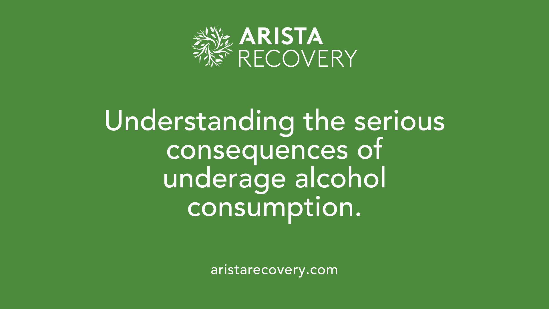 Understanding the serious consequences of underage alcohol consumption.
