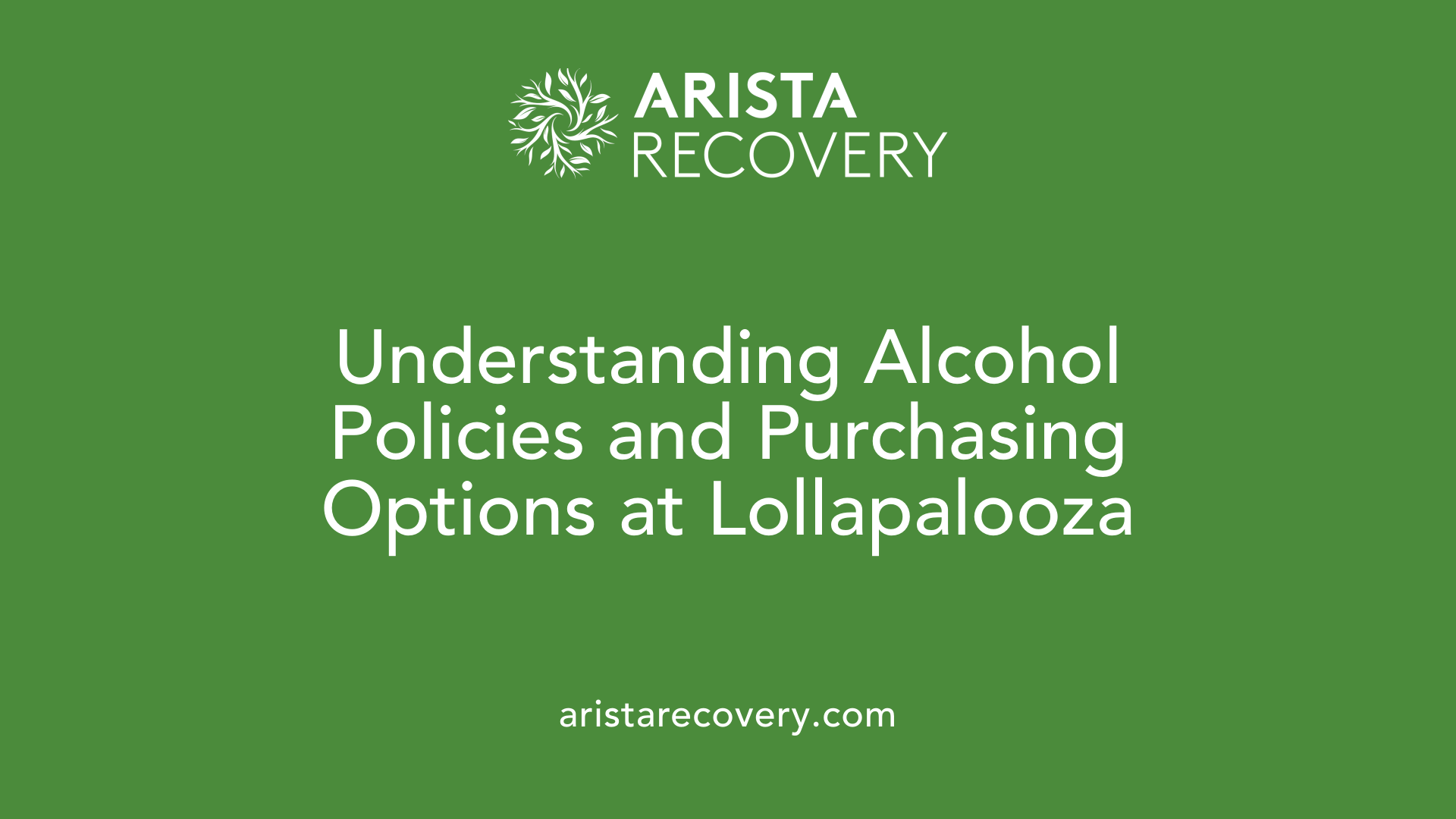 Understanding Alcohol Policies and Purchasing Options at Lollapalooza