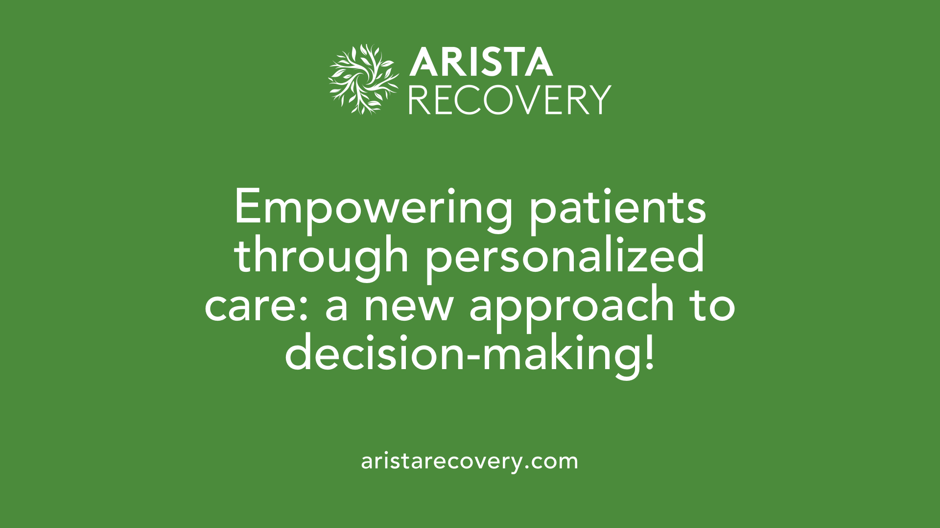 Empowering patients through personalized care: a new approach to decision-making!