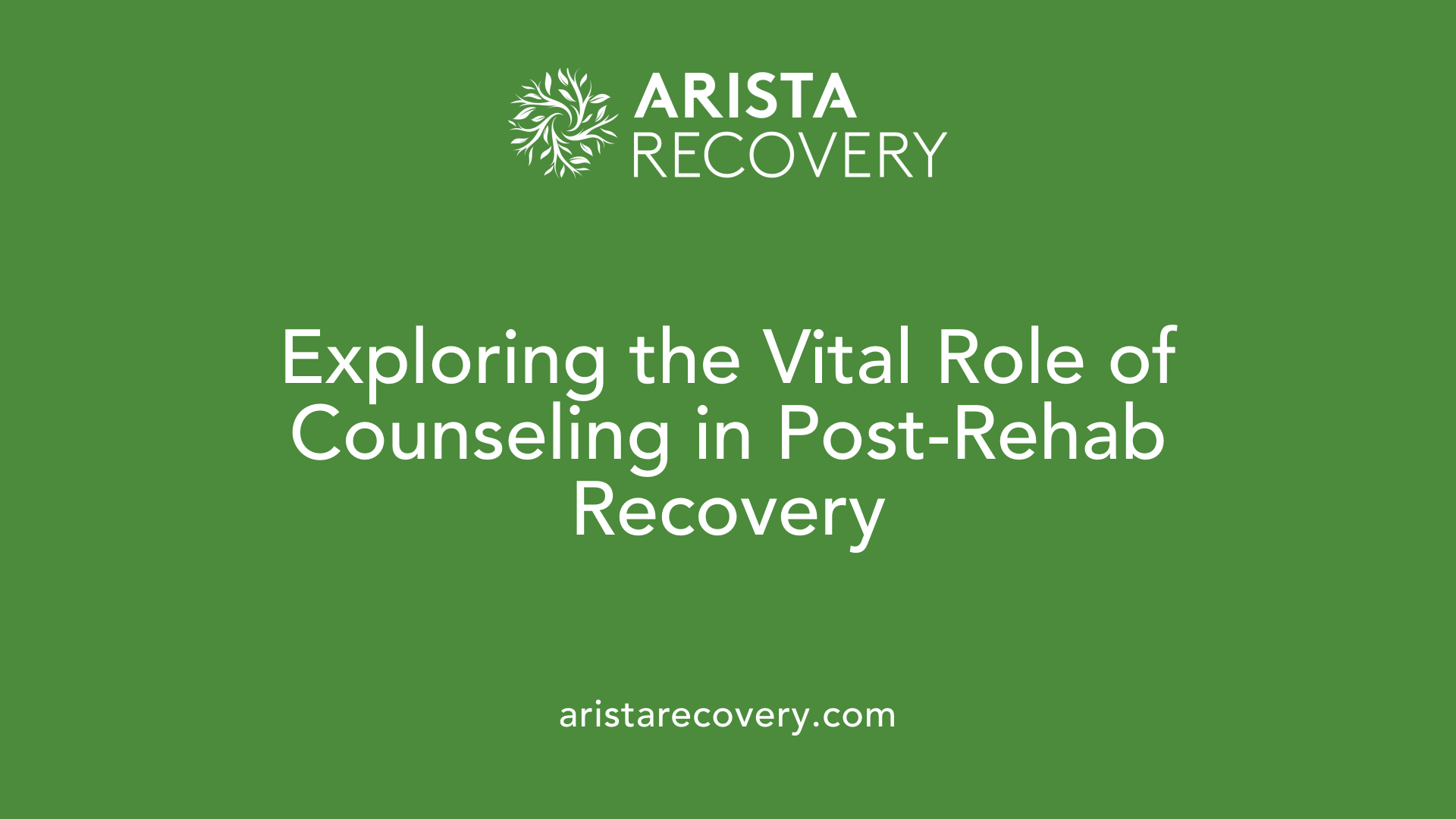Exploring the Vital Role of Counseling in Post-Rehab Recovery