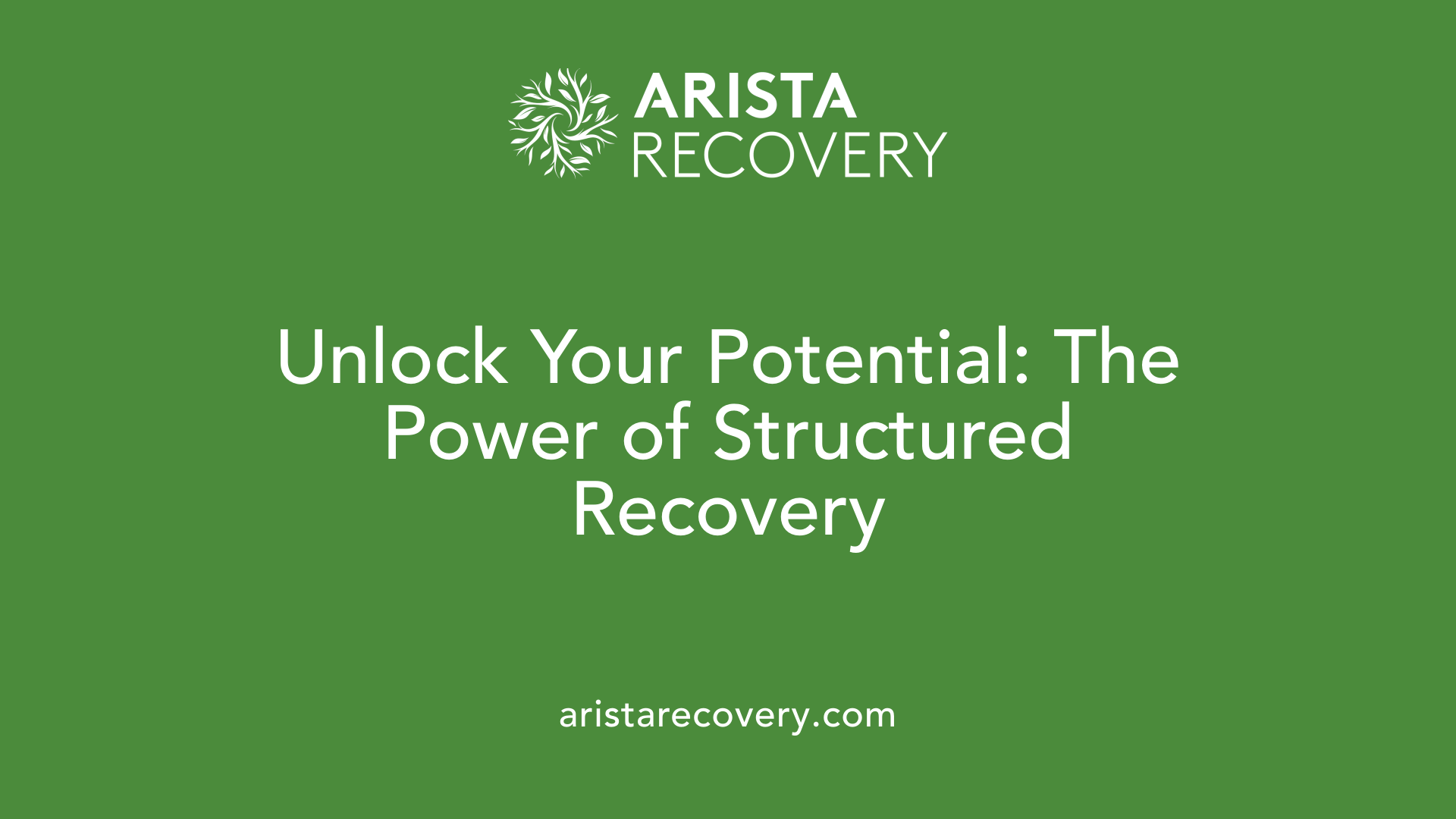 Unlock Your Potential: The Power of Structured Recovery