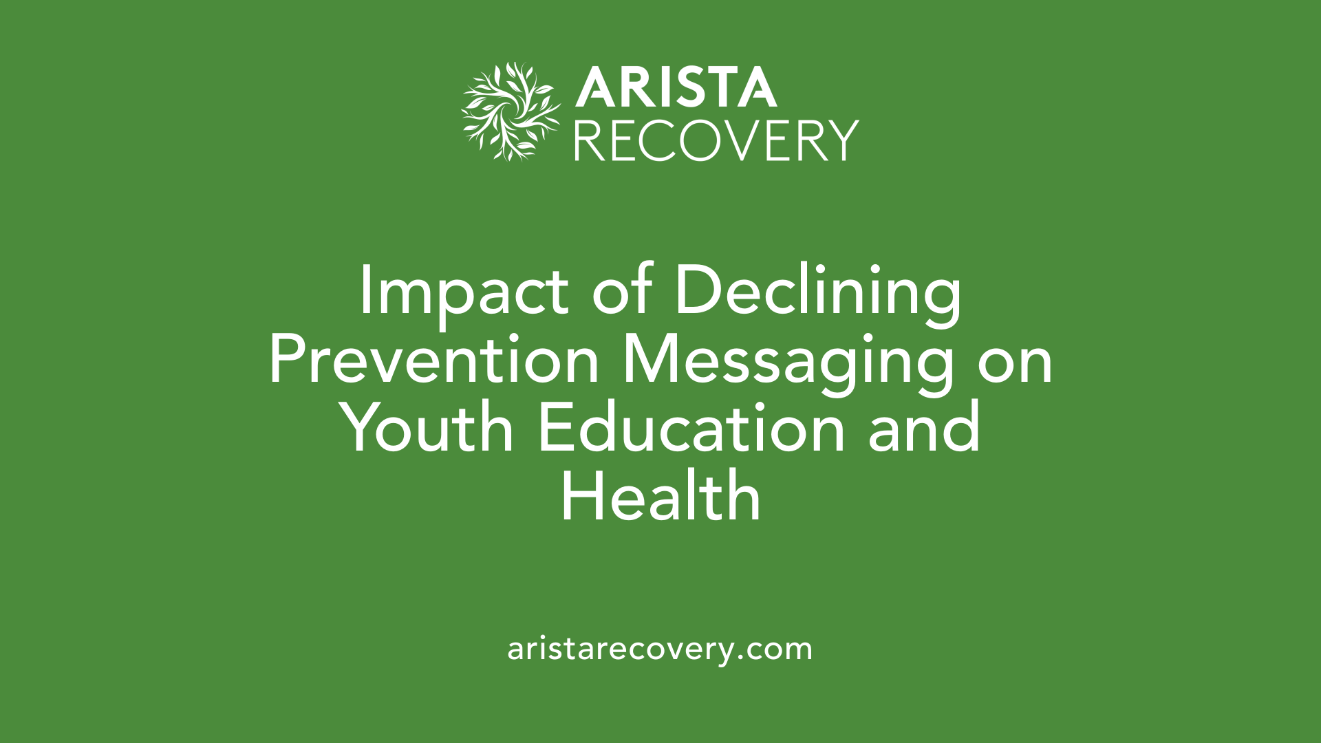 Impact of Declining Prevention Messaging on Youth Education and Health