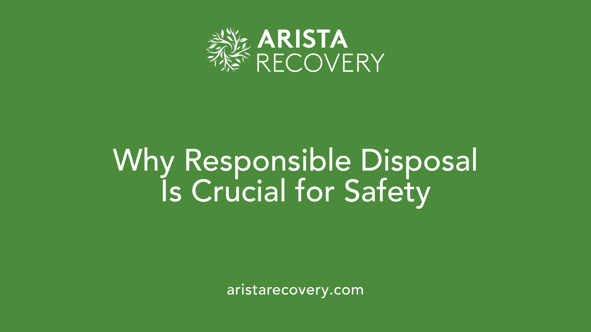Why Responsible Disposal Is Crucial for Safety