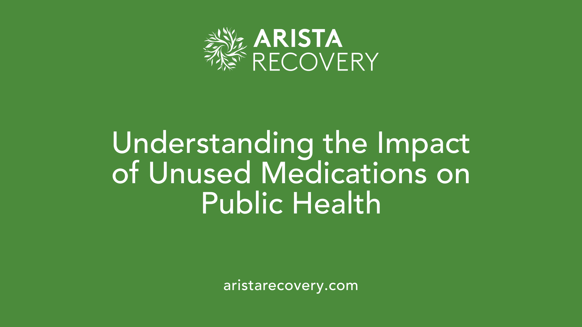 Understanding the Impact of Unused Medications on Public Health