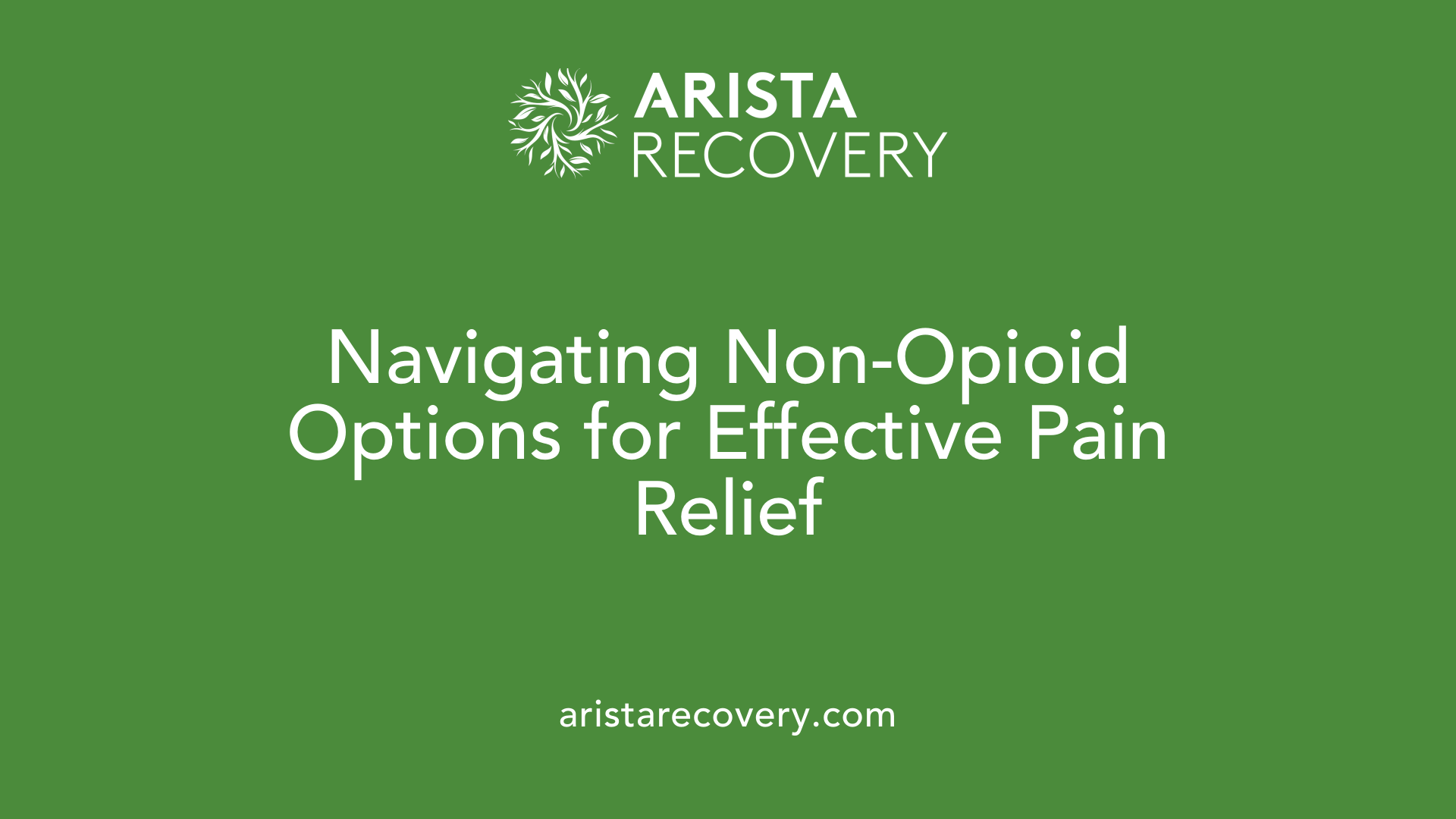 Navigating Non-Opioid Options for Effective Pain Relief