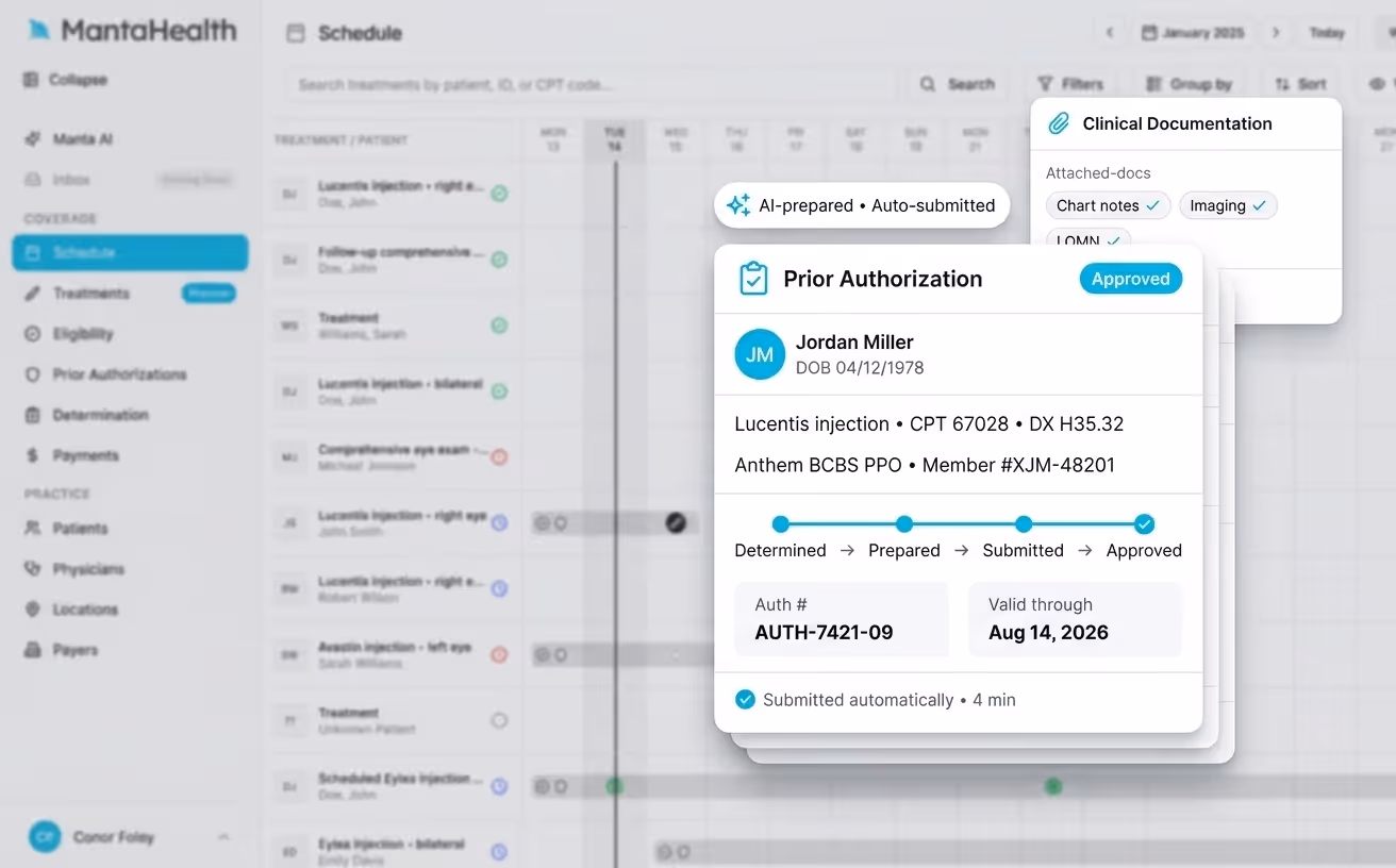 Prior Authorization Screenshot