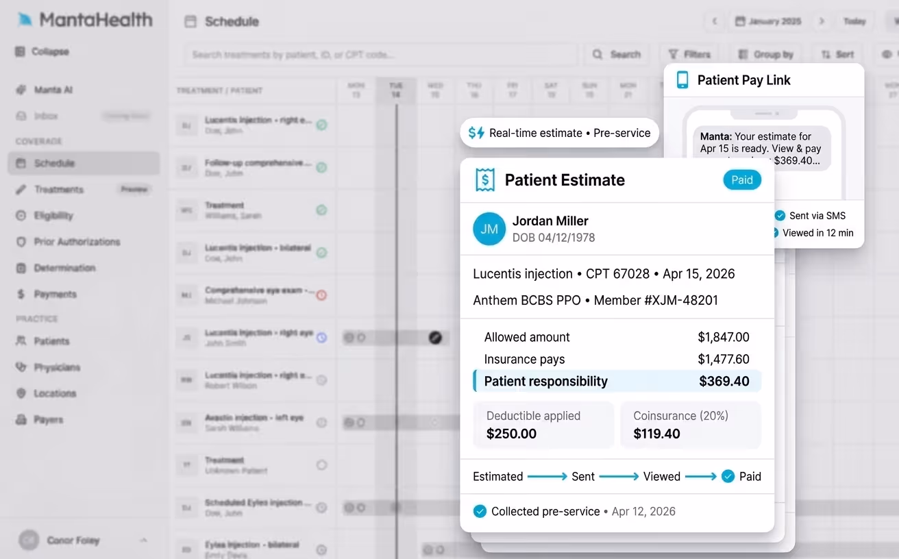Estimates and Payments Screenshot