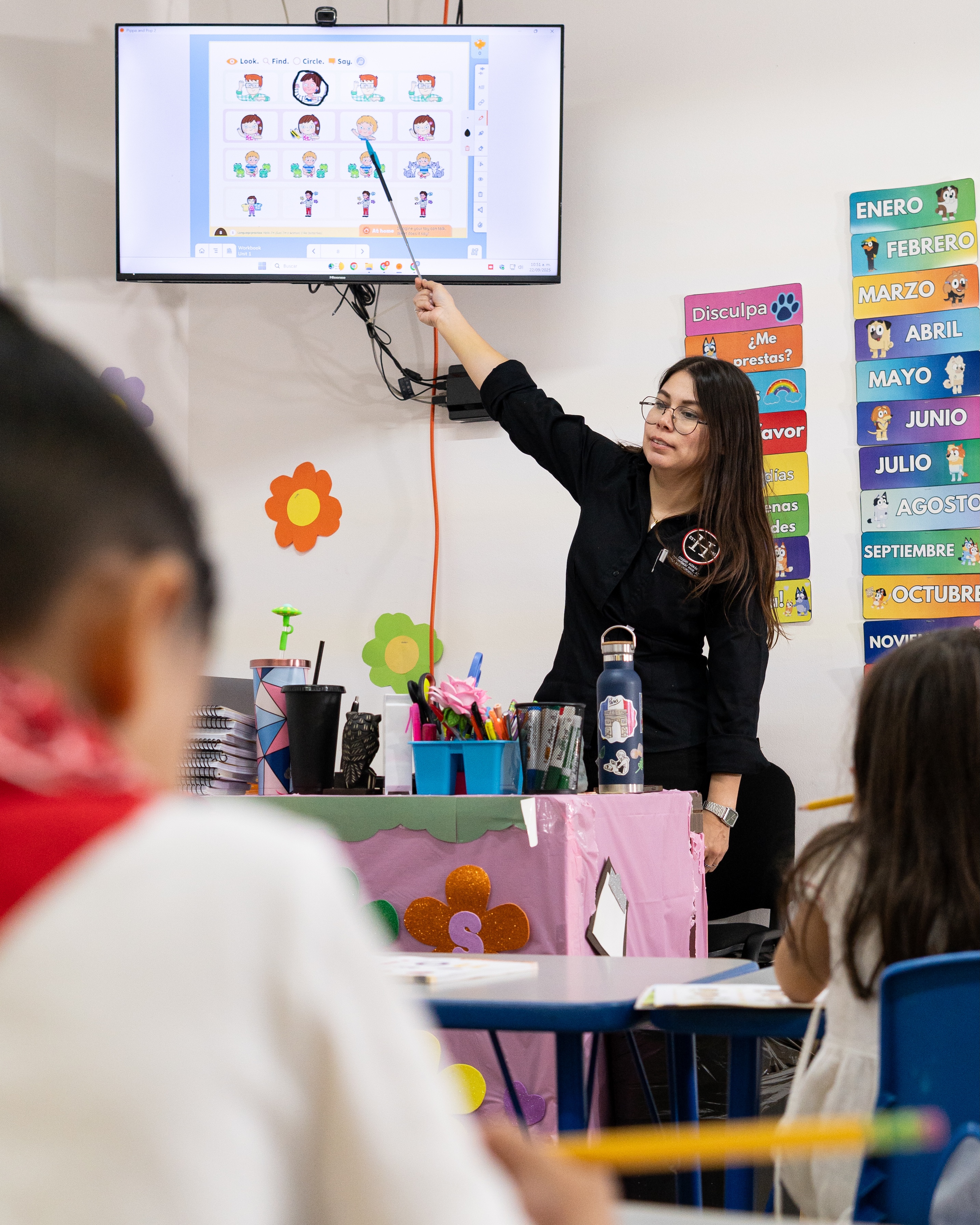 image of drumming class in session