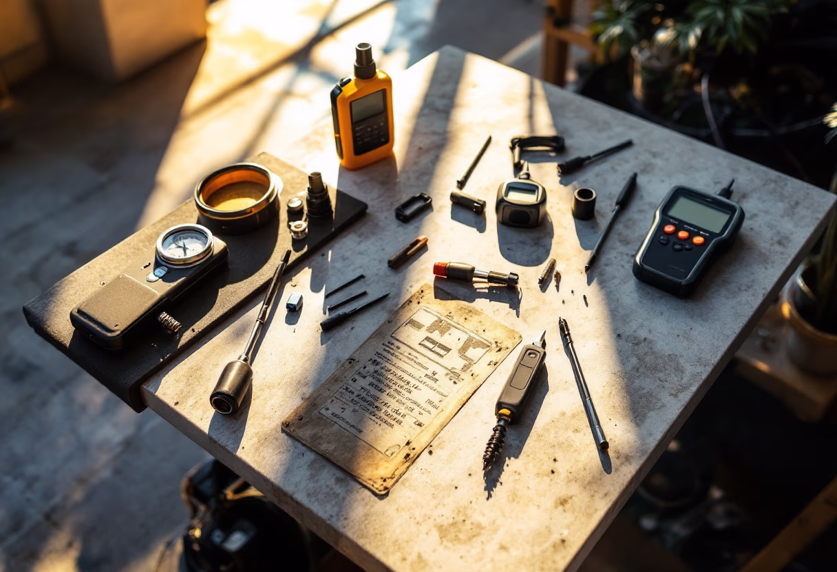 image of vehicle maintenance tools (for an automotive service)