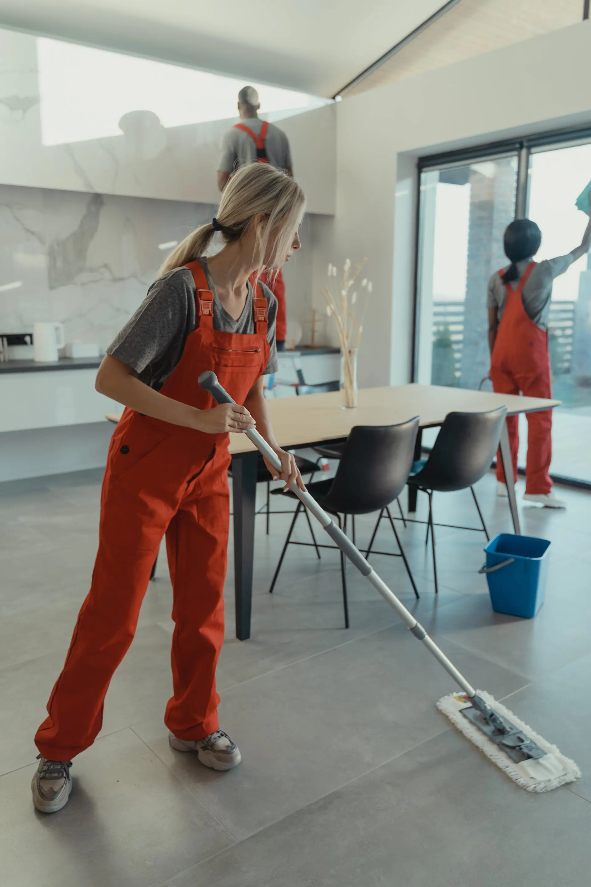 cleaning home