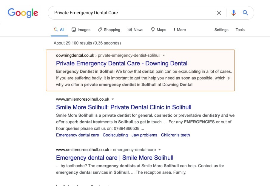 SEO for Dental Practices