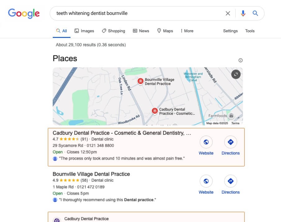 Local SEO for Dental Practices