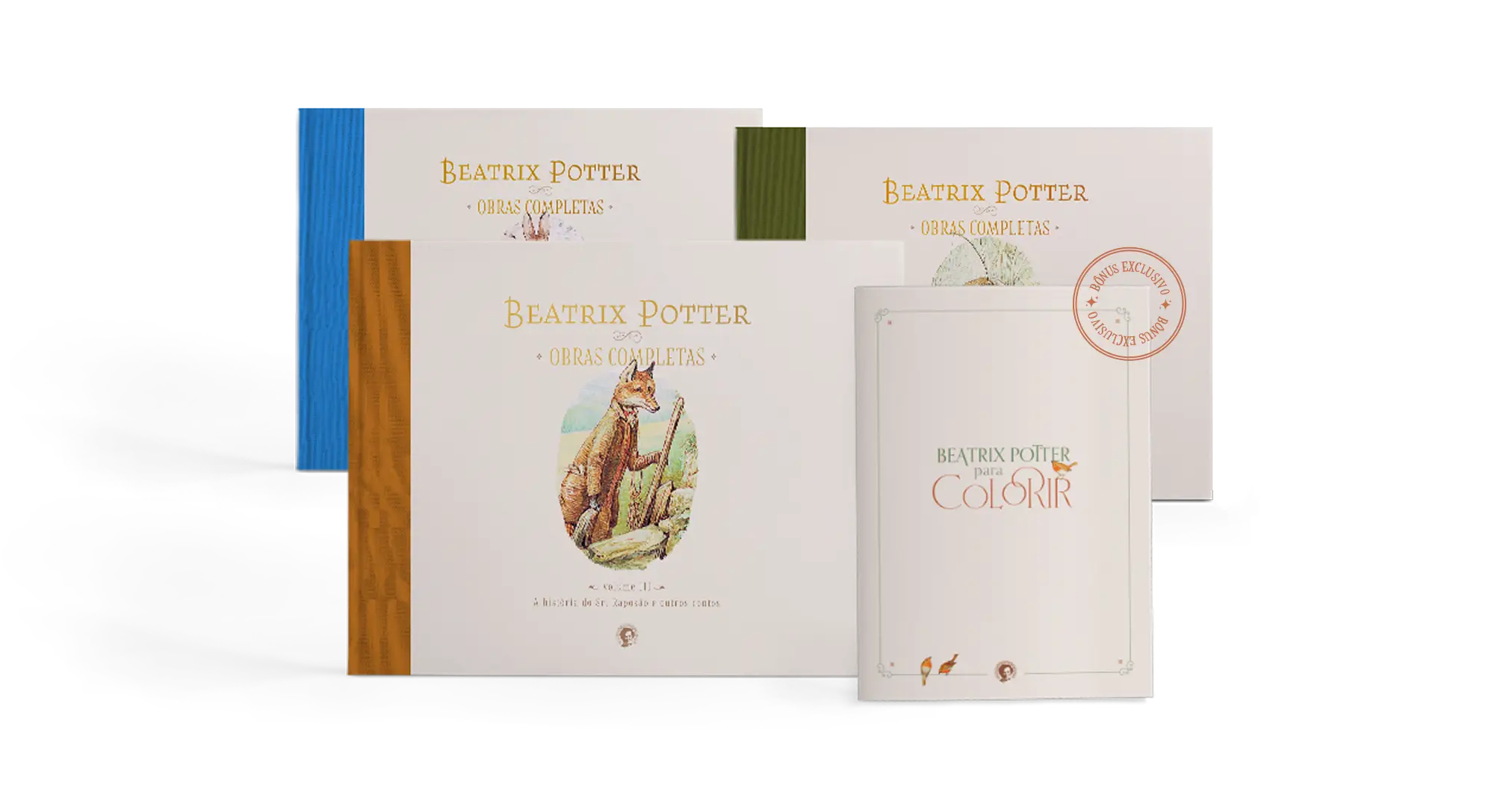 Combo com volume 1, 2 e 3 mais livro para colorir como bônus