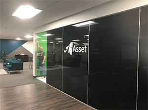 Business with Panorama Black Opaque window film