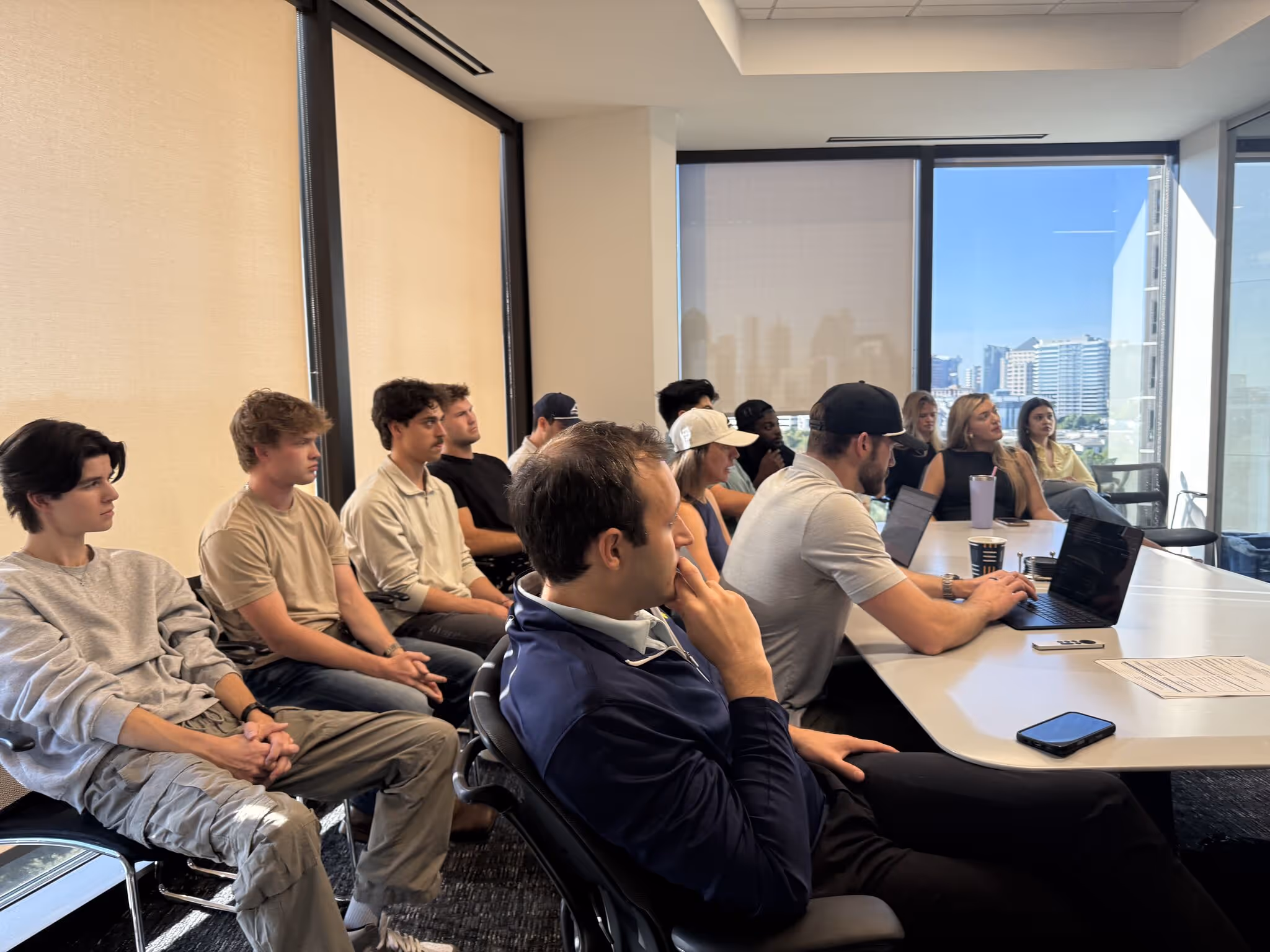 Team meeting at the Dallas RFP Homes office