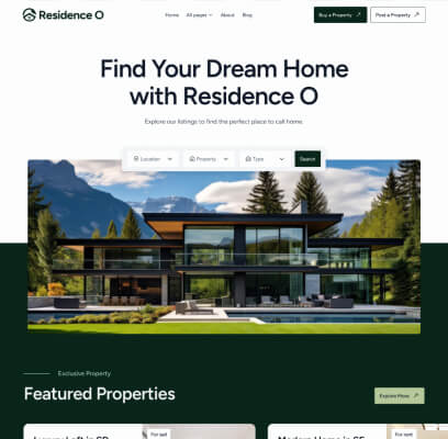 Thumb Home V1 - Residence O - A Scaleable Real Estate Webflow Template