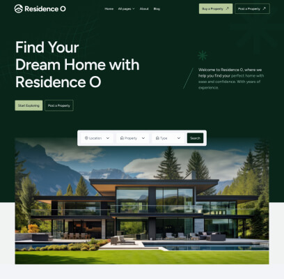 Thumb Home V2 - Residence O - A Scaleable Real Estate Webflow Template