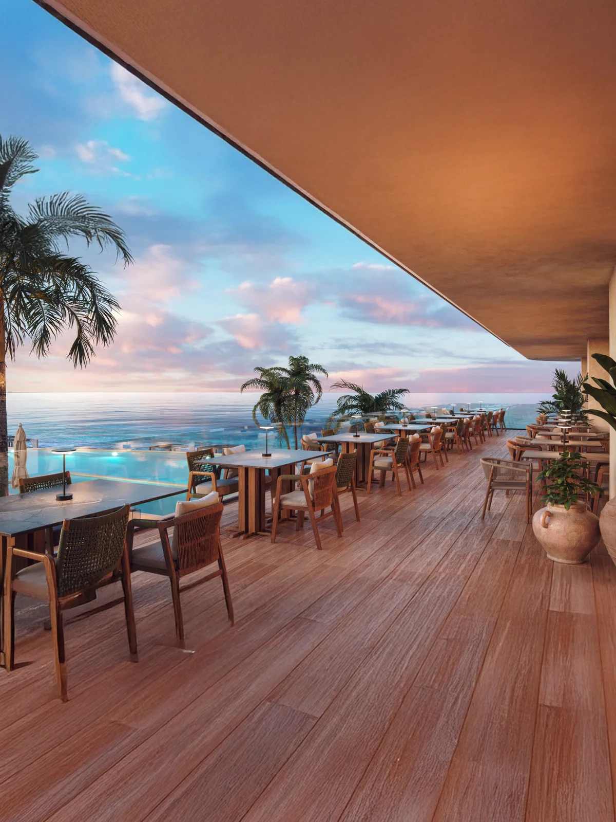 Image of Swimming Pool at Inna Condos, featuring Ocean View, Infinity Pool.