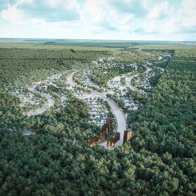 Image of a Master-Planned Community, featuring Jungle Setting and Lush Forest Landscape.