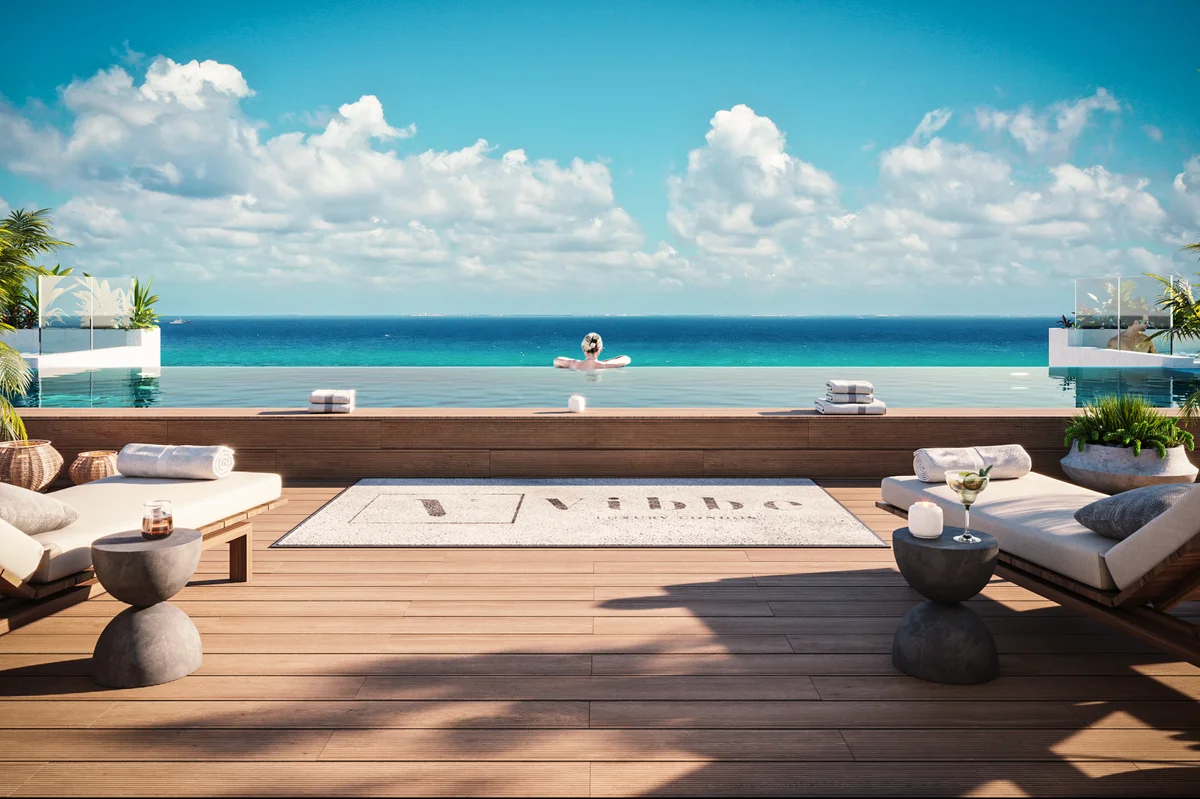 Image of Swimming Pool at Vibbe, featuring Infinity Pool, Ocean View.