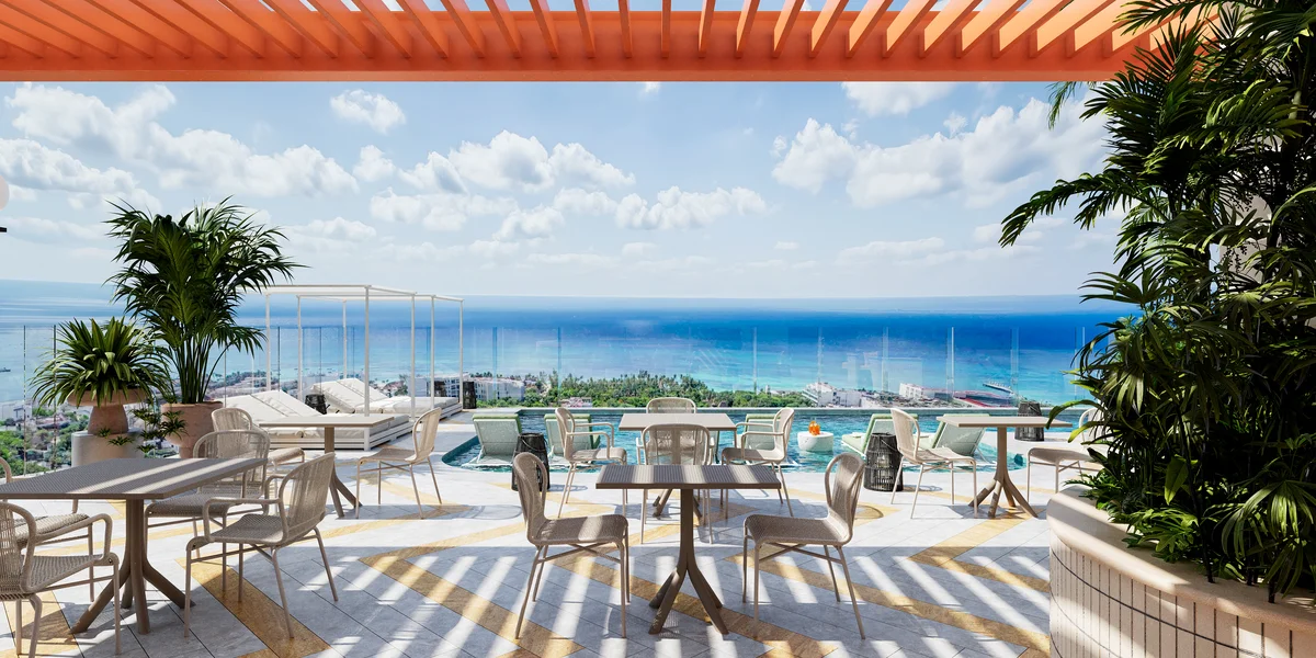 Image of Swimming Pool at Solar Midtown, featuring Rooftop Pool, Ocean View.