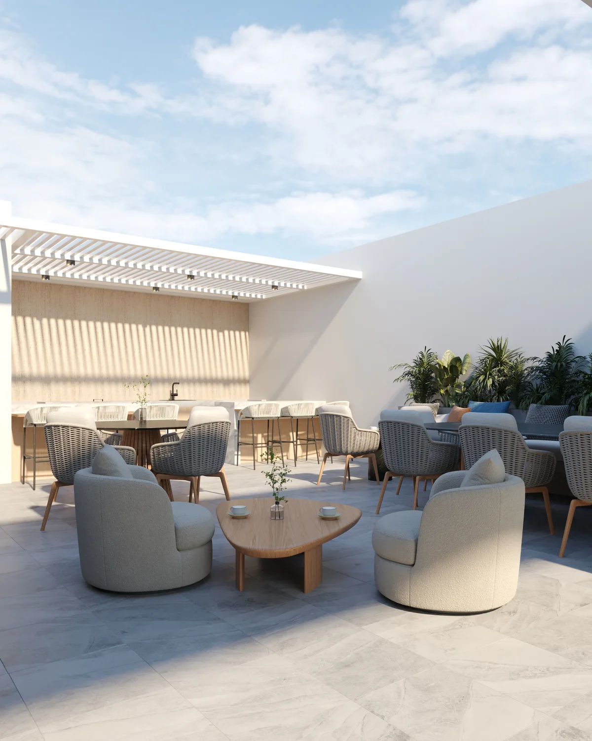 Image of Rooftop Terrace at Le 35 Residences, featuring Outdoor Lounge, Rooftop Terrace.