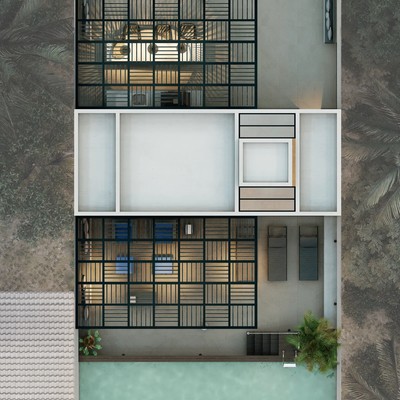 Image of a Architectural Rendering, featuring Private Pool and Sundeck.
