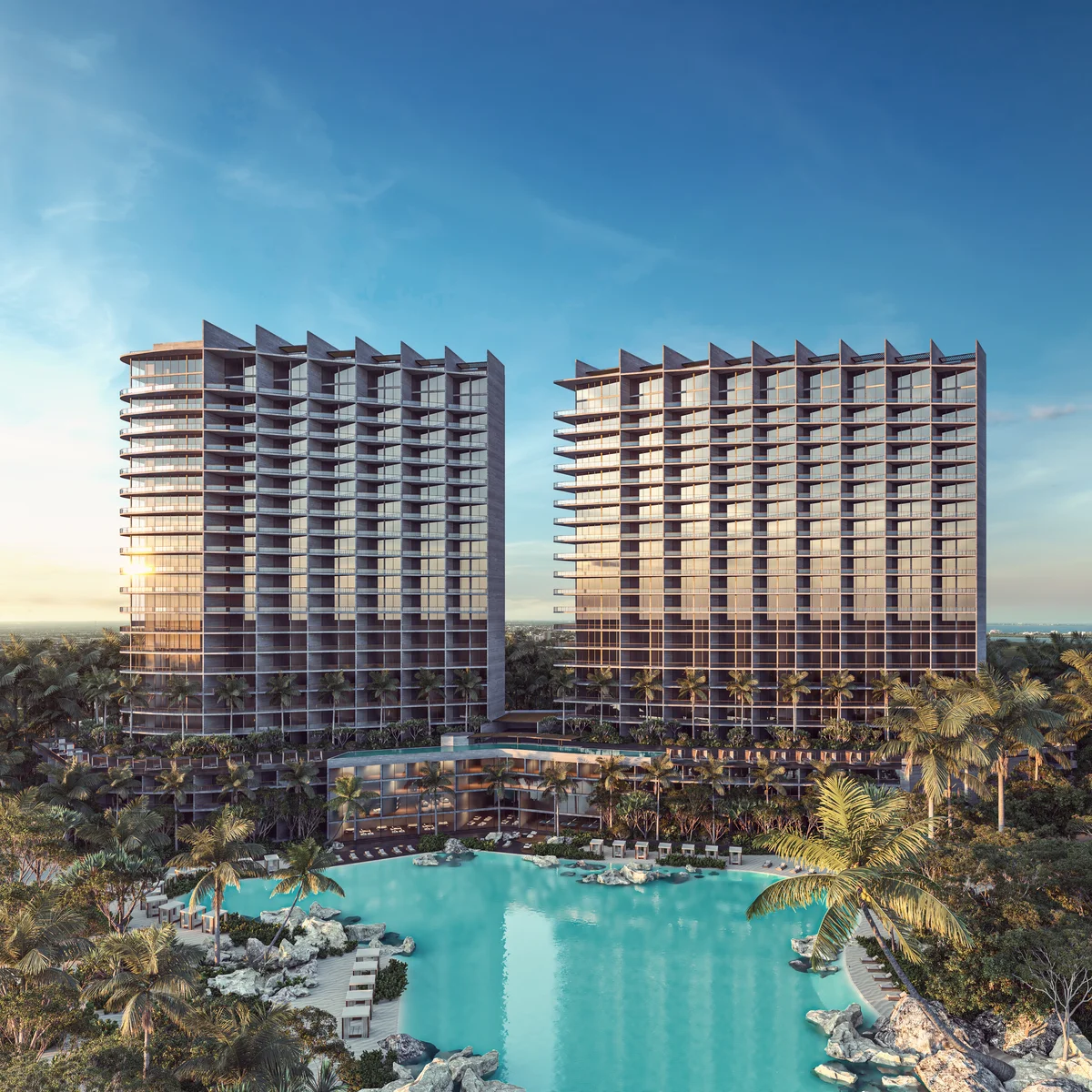 Image of Swimming Pool at Le Parc, featuring Luxury Condos, Resort-Style Pool.