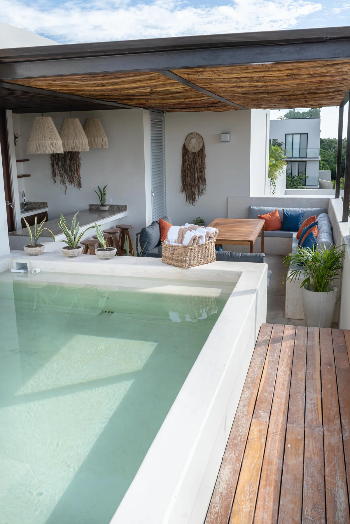 Image of a Rooftop Terrace, featuring Private Plunge Pool and Outdoor Lounge.