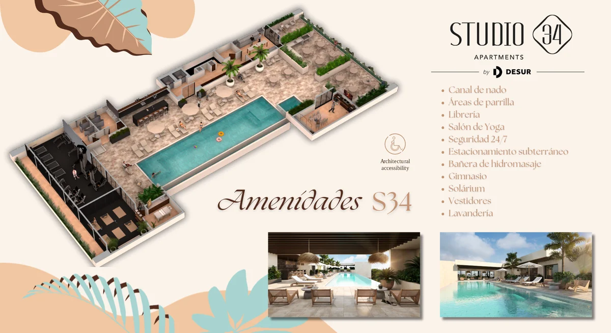 Image of a Lap Pool, featuring Sundeck and Fitness Center.