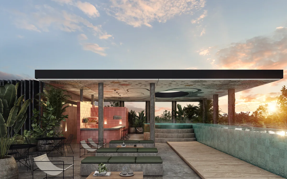 Image of Swimming Pool at The Tribe, featuring Rooftop Pool, Infinity Pool.