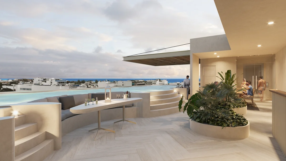 Image of Swimming Pool at Central Park 2, featuring Rooftop Pool, Ocean View Terrace.