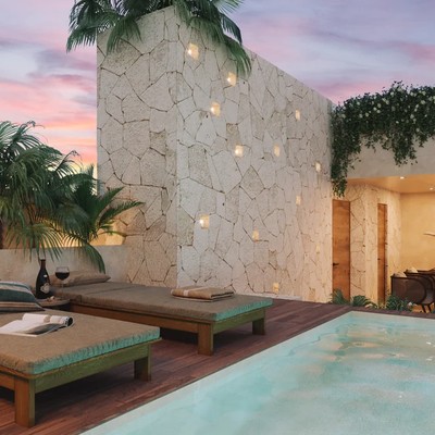 Image of a Rooftop Terrace, featuring Private Plunge Pool and Sun Deck.