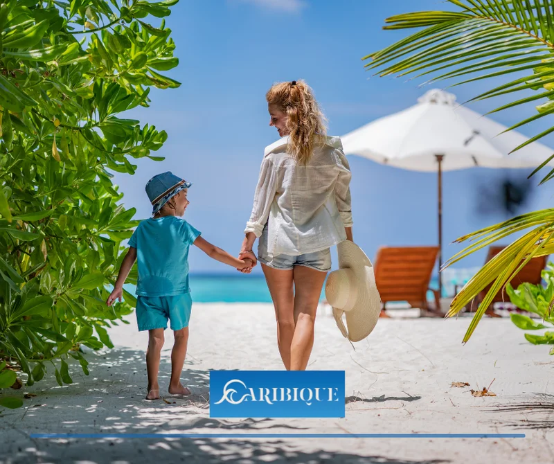 Image of a White Sand Beach, featuring Oceanfront Setting and Tropical Paradise.