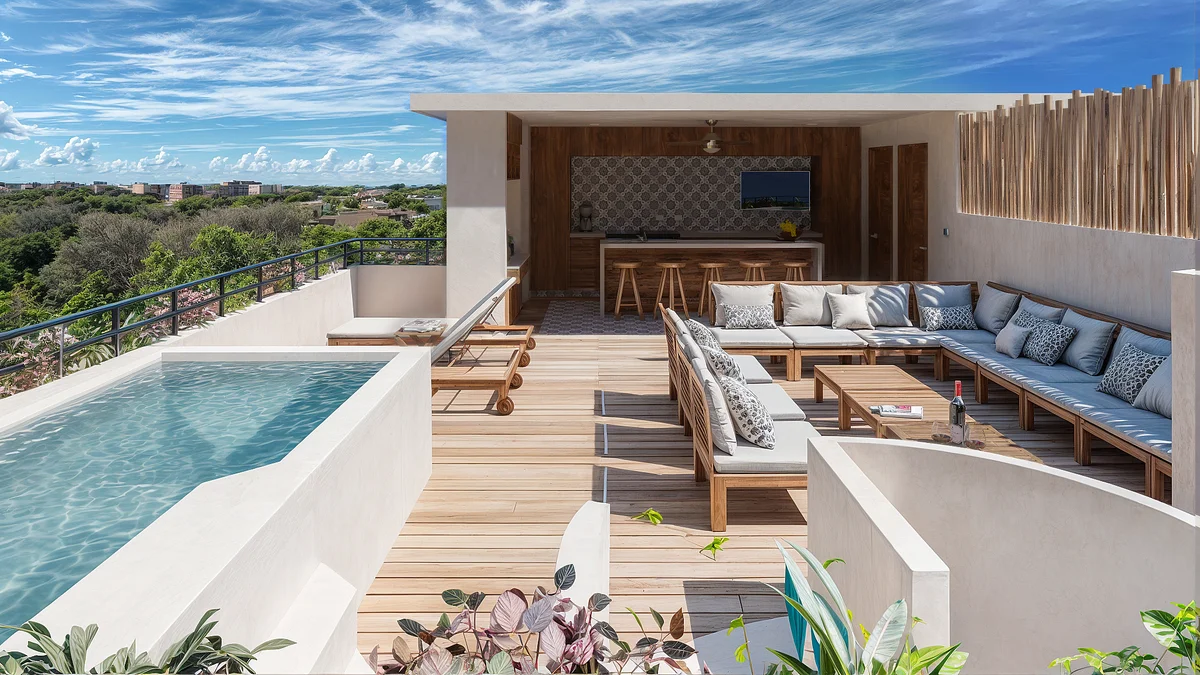 Image of Swimming Pool at Muwan, featuring Rooftop Terrace, Private Pool.