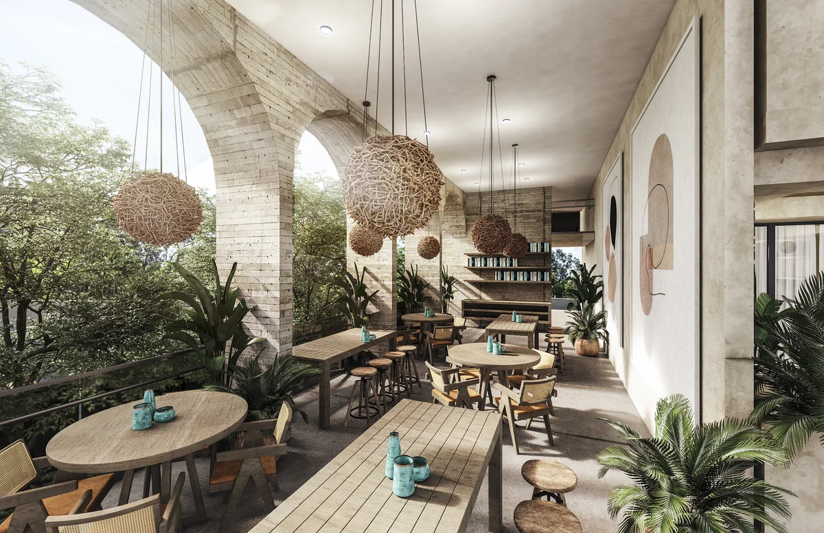 Image of Lounge at Deja Vu, featuring Outdoor Lounge, Covered Terrace.