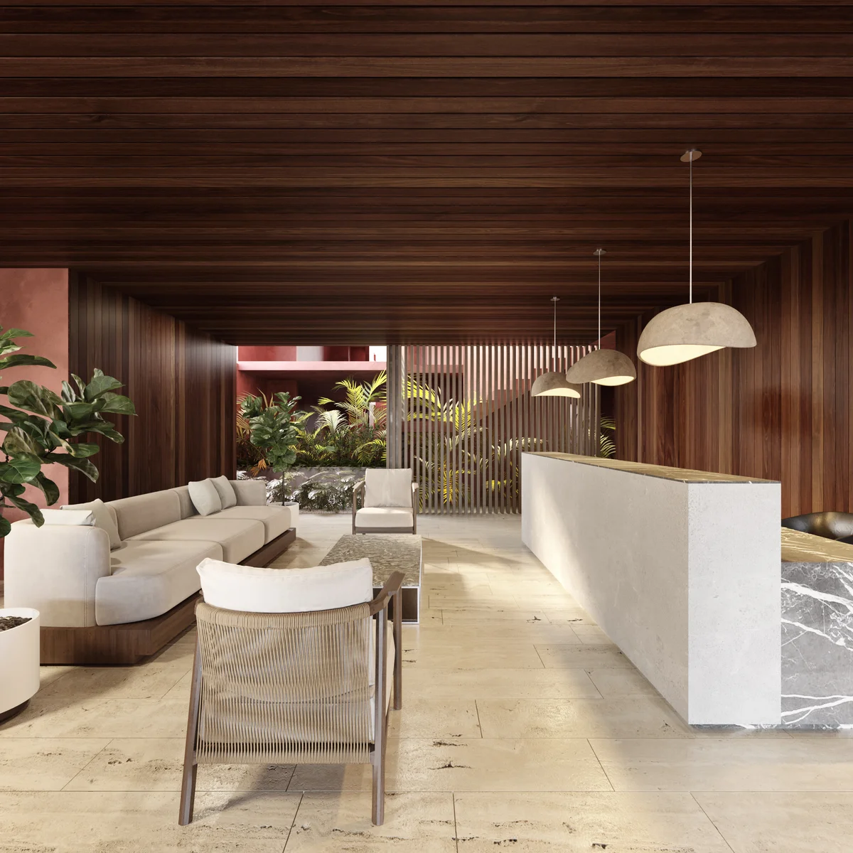 Image of Lobby at Ikuku, featuring Luxury Lobby, Modern Reception.