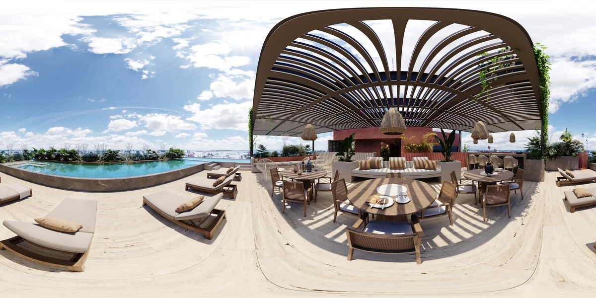 Image of Swimming Pool at Ikuku, featuring Rooftop Terrace, Infinity Pool.