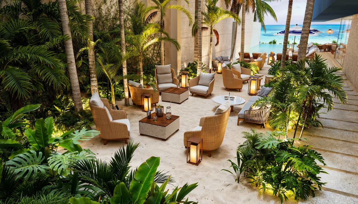 Image of Swimming Pool at Saint Marine, featuring Luxury Lounge, Tropical Garden.