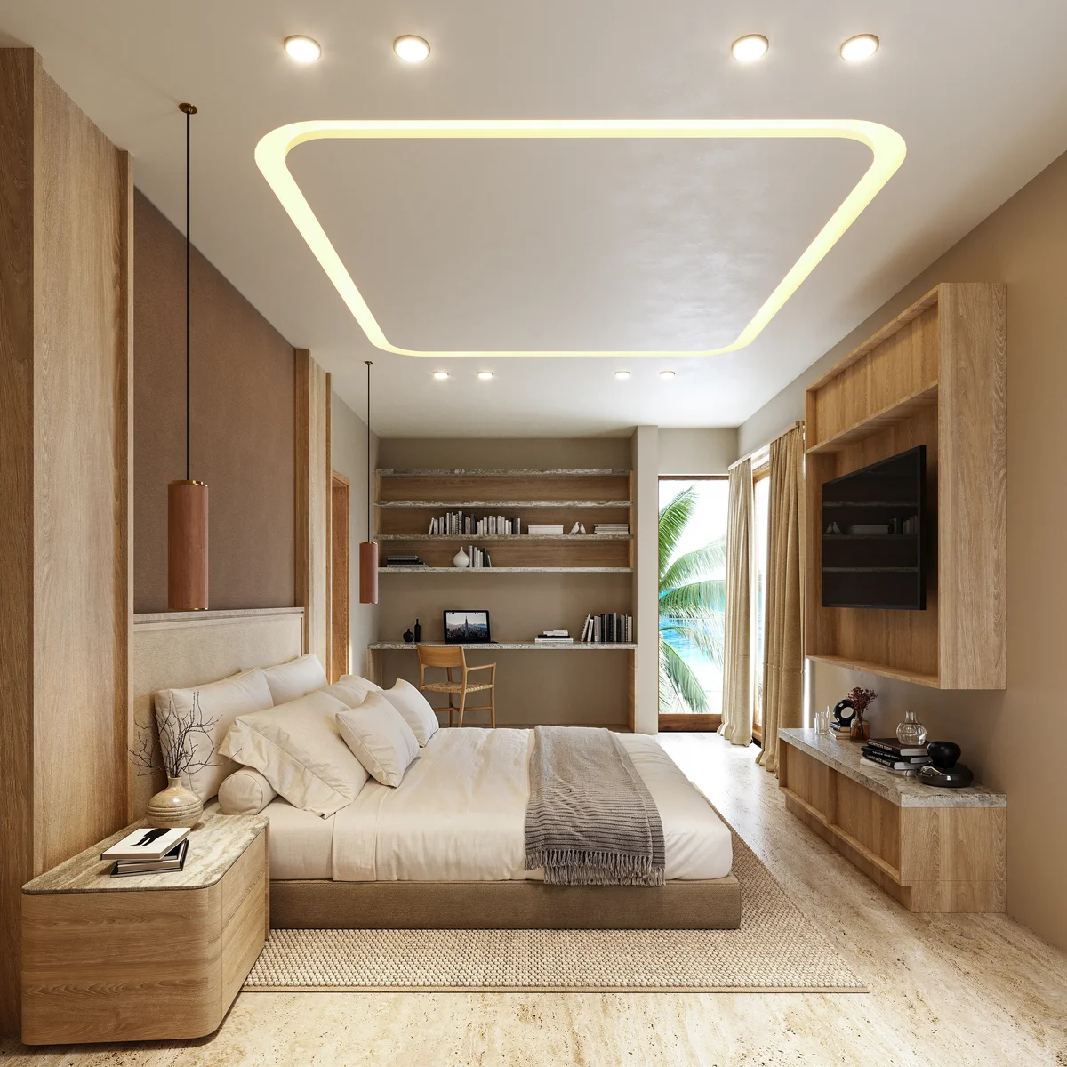 Image of Ocean View at Saint Marine, featuring Luxury Bedroom, Modern Interior Design.