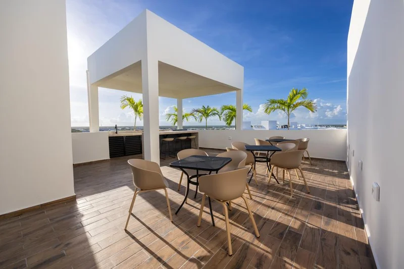 Image of Rooftop Terrace at Mya Black Diamond, featuring Rooftop Terrace, Outdoor Lounge.