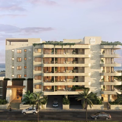 Image of a Modern Coastal Architecture, featuring Ocean View Balconies and Private Terraces.