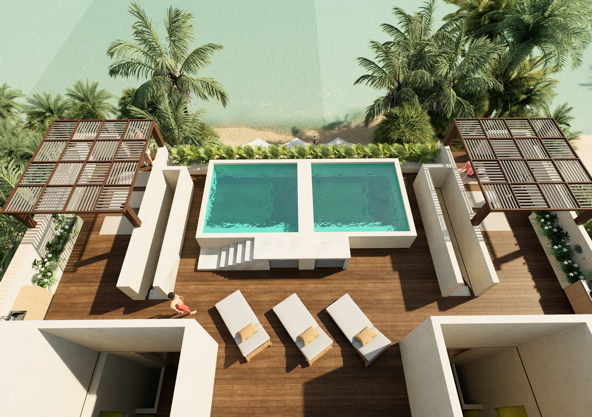 Image of Swimming Pool at Condos 89, featuring Rooftop Terrace, Ocean View.