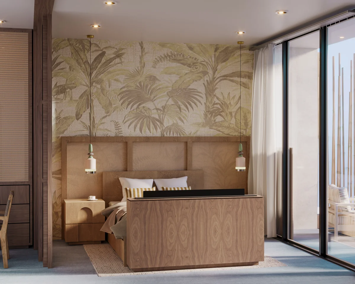 Image of Ocean View at Baay, featuring Bedroom Design, Tropical Decor.