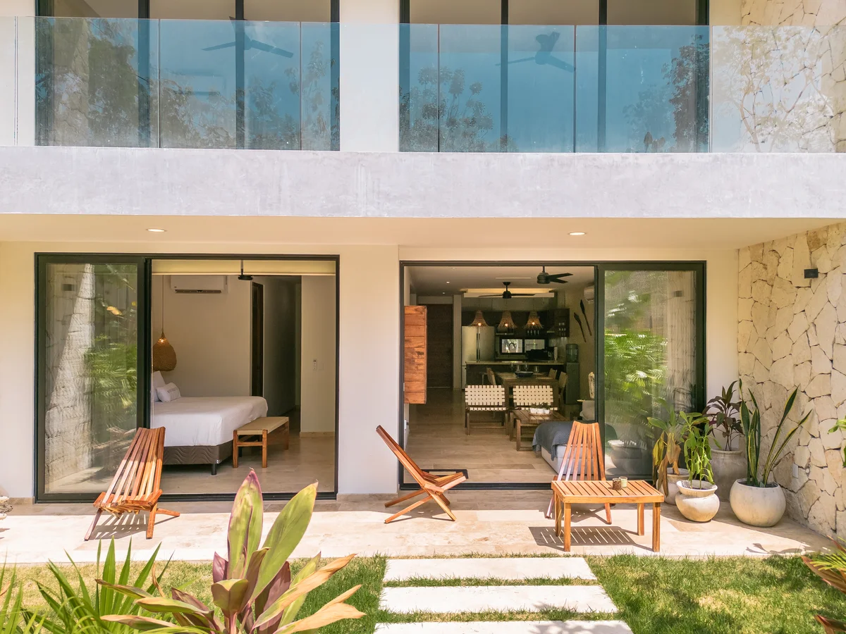 Image of Garden at Monarca, featuring Indoor-Outdoor Living, Private Patio.
