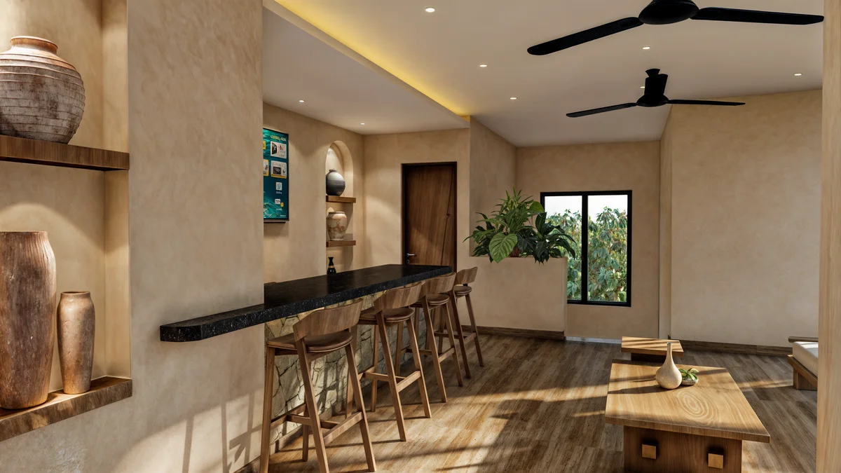 Image of Lounge at Essence, featuring Lounge Area, Breakfast Bar.