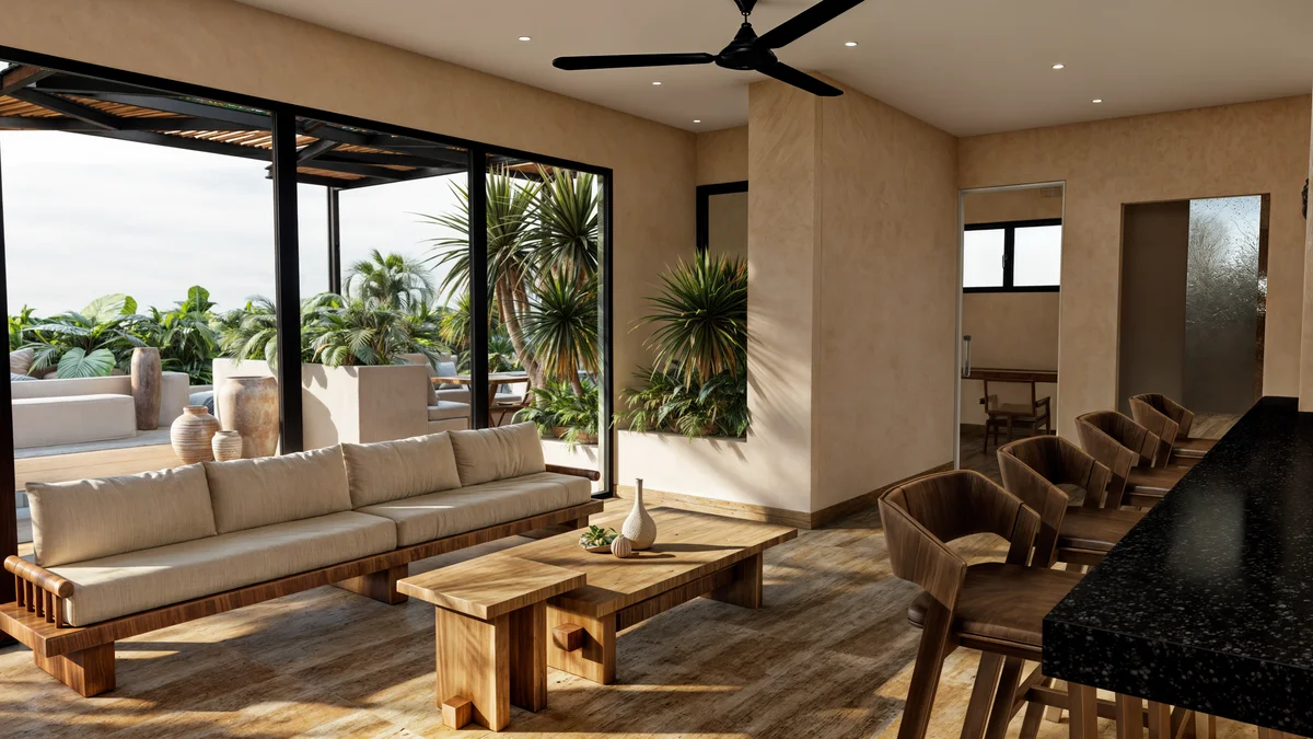 Image of Lounge at Essence, featuring Indoor-Outdoor Living, Lounge Area.